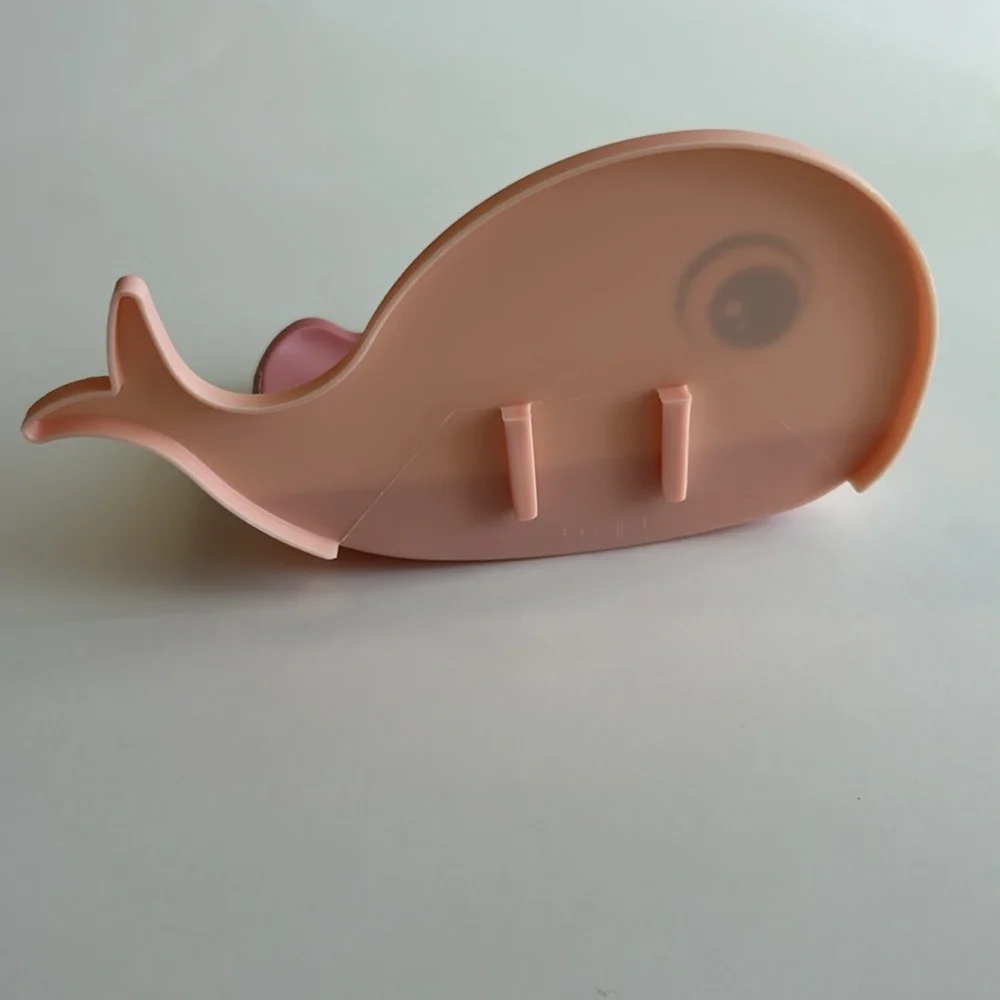 ♥️ Pink Salty Whale 🐳 Soap Dish